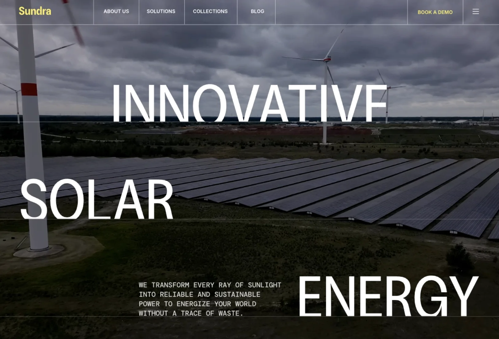 Sundra — clean energy website